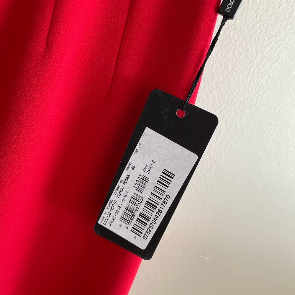 Dolce & Gabbana Red Sleeveless Sheath Dress - Picture 7 of 12